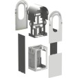 SCHNEIDER - EVA1RFKS2 - Habillage métallique pour bornes EVLink Pro AC
